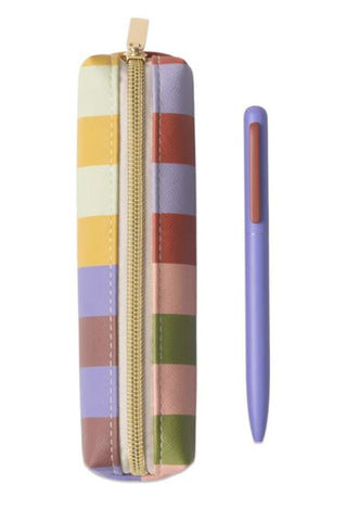 Pen & Pouch Set - Bold Stripe