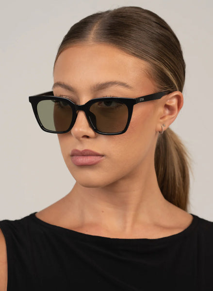 Bree Sunglasses - Black/Olive