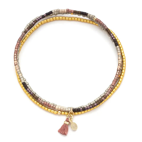 Miyuki Bracelet Trio - Bronze Multi / Gold