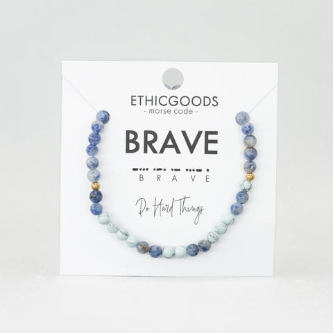 Morse Code Bracelet - Brave