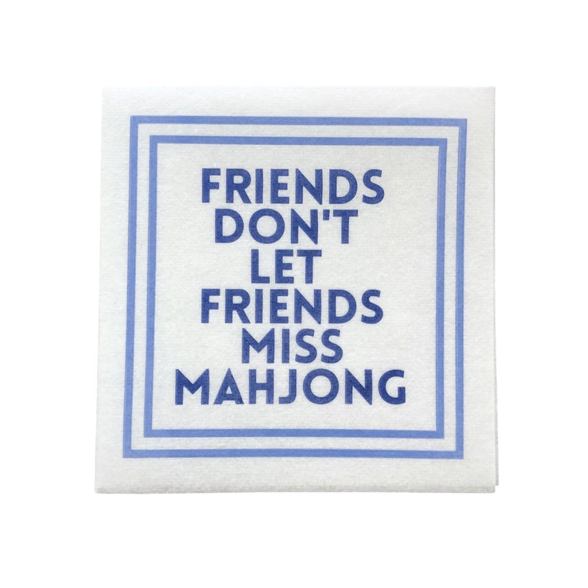 Friends Don't Miss Mahjong Luxury Napkins - 25 Pack