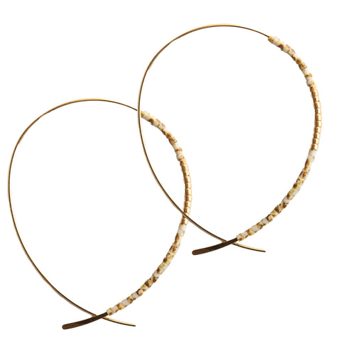 Norah Earrings - Taupe
