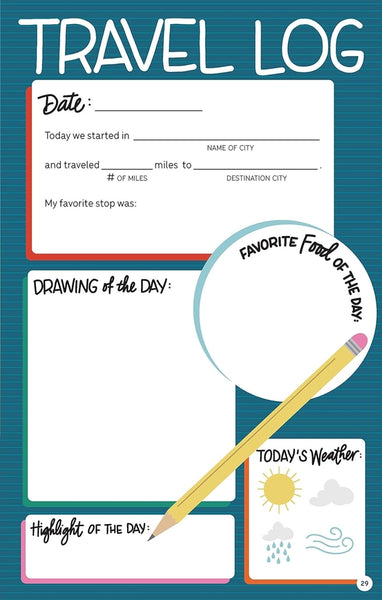 Road Trip Activities and Travel Journal For Kids