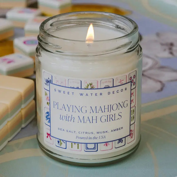 Playing Mahjong With Mah Girls Soy Candle - 9 oz