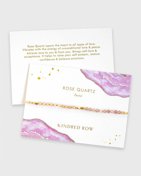 Healing Gemstone Stacking Bracelet - Rose Quartz