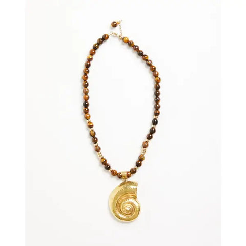 Gardenia Choker - Brown