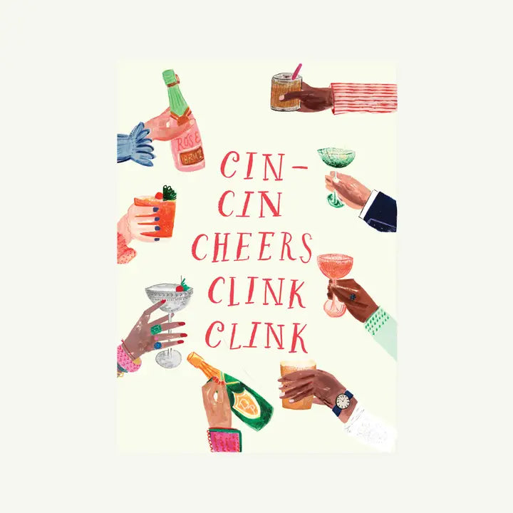 Cin Cin Cheers Greeting Card