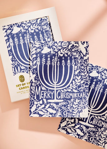 Merry Chrismukkah Greeting Cards - Set of 10