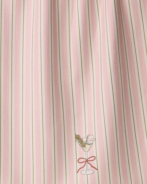 Martini Stripe Mahjong Tea Towel