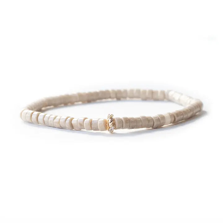 Heishi Gemstone Bracelet - Picture Jasper