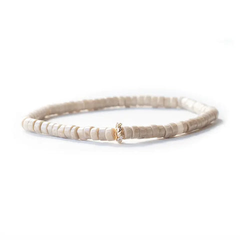 Heishi Gemstone Bracelet - Picture Jasper
