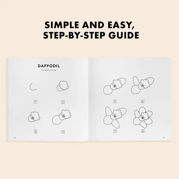 How to Draw Modern Flowers For Kids