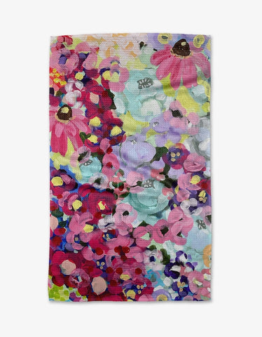 Pink Fields of Joy Tea Towel