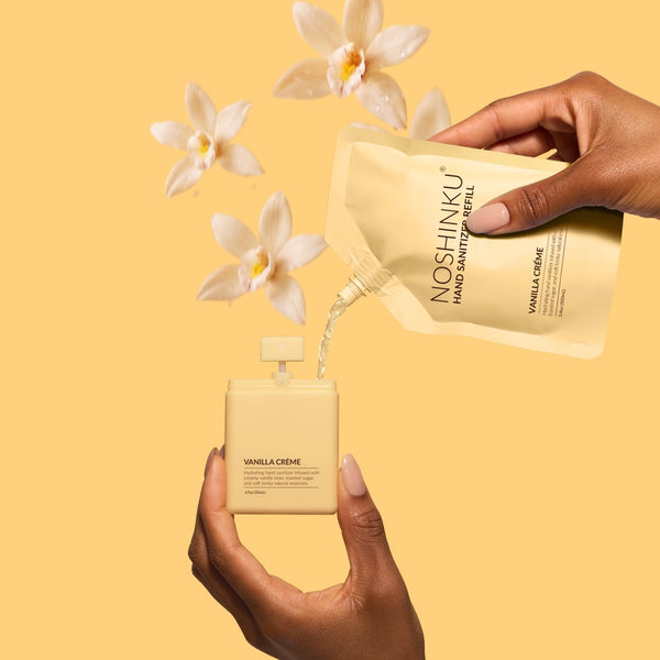 Vanilla Créme Refillable Pocket Hand Sanitizer