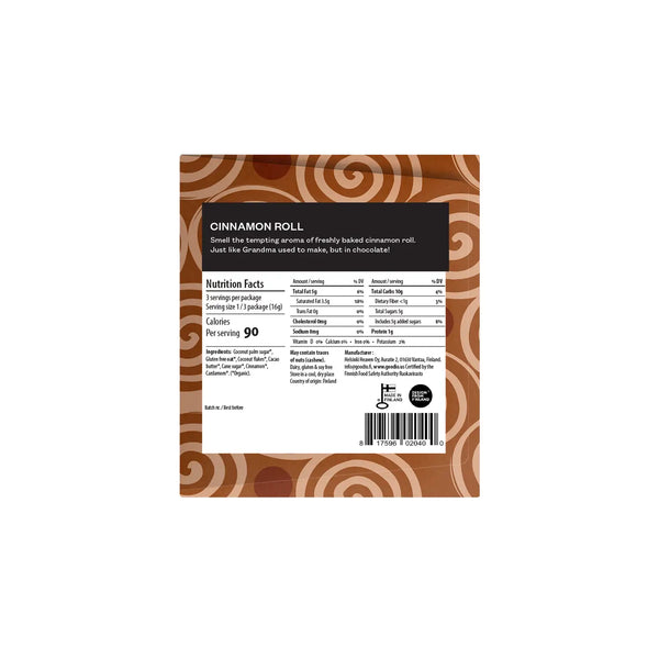 Cinnamon Roll Organic Chocolate