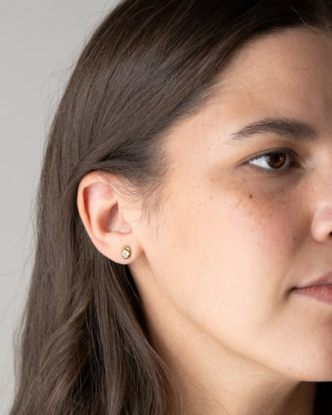 Pebble Studs - Clear