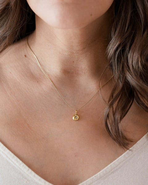 Pebble Necklace - Clear