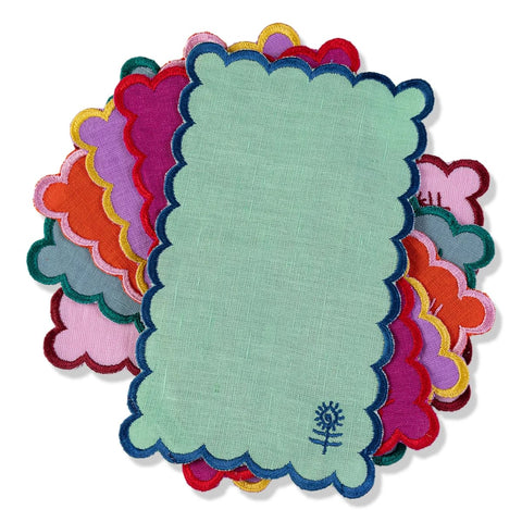 Icon Linen Cocktail Napkins - Kaleidoscope - Set of 6