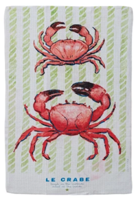 Recycled Microfiber Tea Towel - Crab