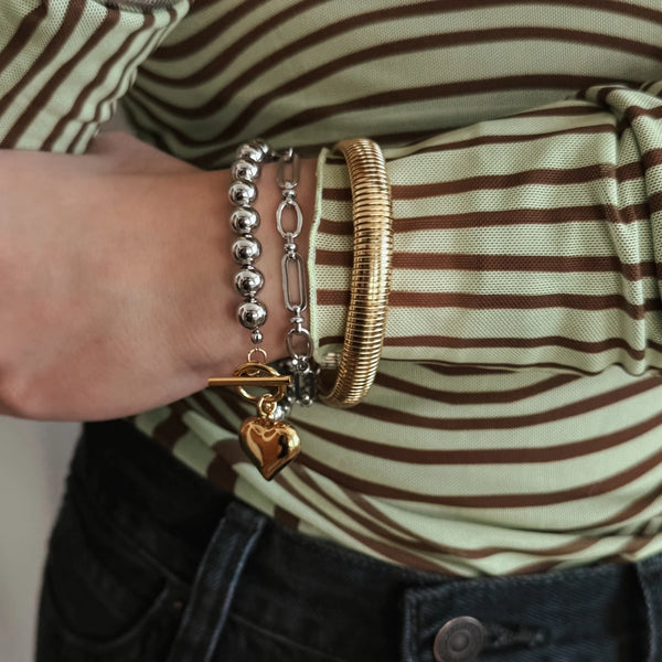 Brielle Chain Link Bracelet - Silver
