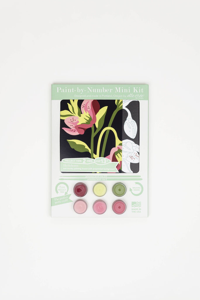 Hellebores Mini Paint-by-Number Kit