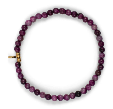 Stone Stacking Bracelet - Purple Phosphorite