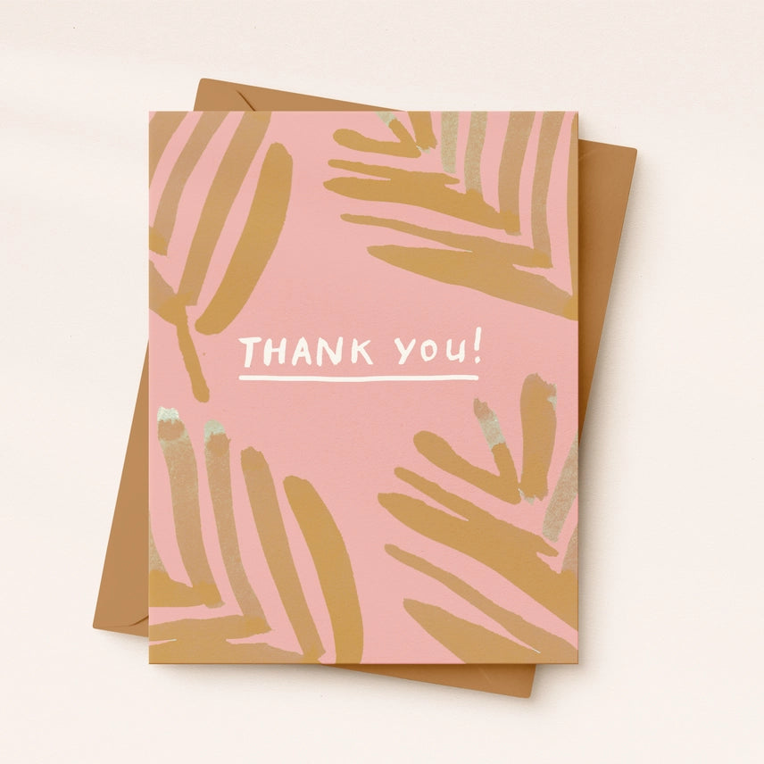 Thank You Palm Leaf Card