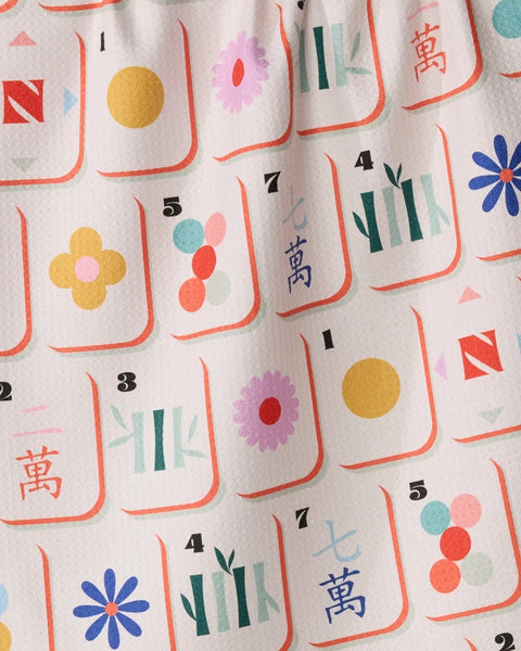 Mahjong Tile Toss Tea Towel
