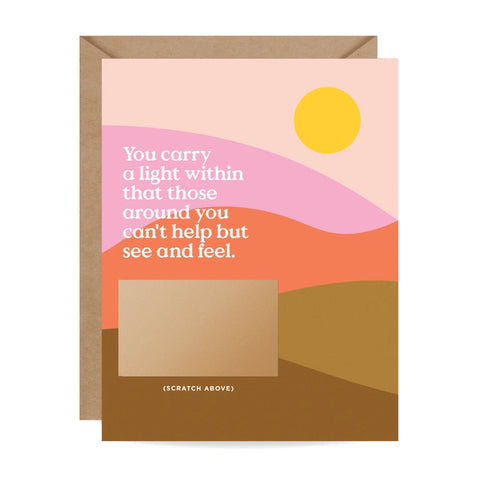 Scratch-Off You Carry A Light - Encouragement Card