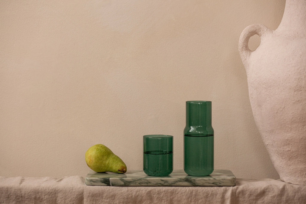 Tinted Glass Carafe - Forest