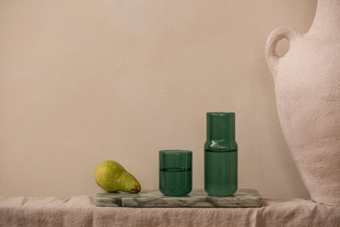 Tinted Glass Carafe - Forest