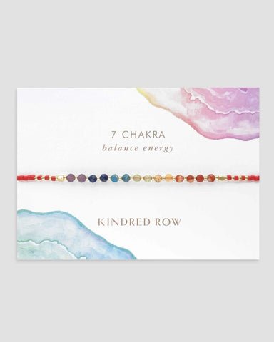 Healing Gemstone Stacking Bracelet - Red Chakra Rainbow