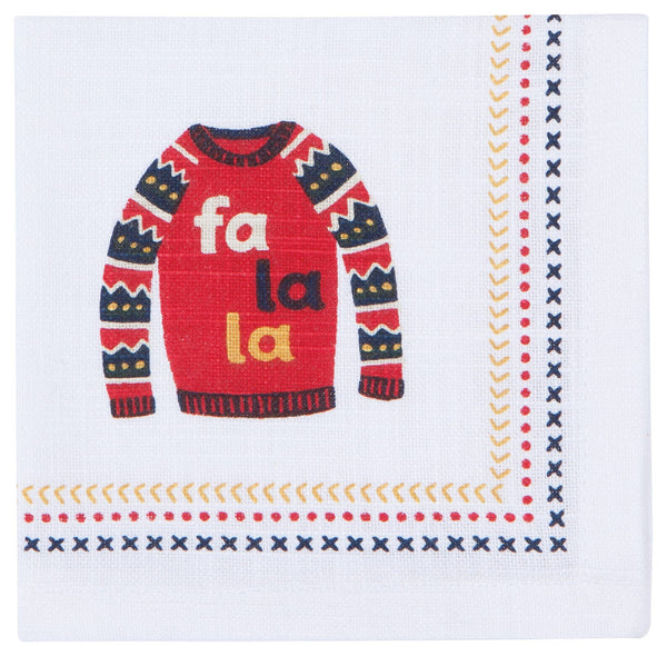 Ugly Christmas Sweaters Cocktail Napkins - Set of 4
