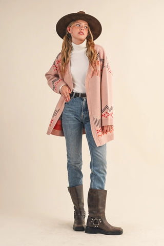 Hannah Cardigan -- Dusty Pink