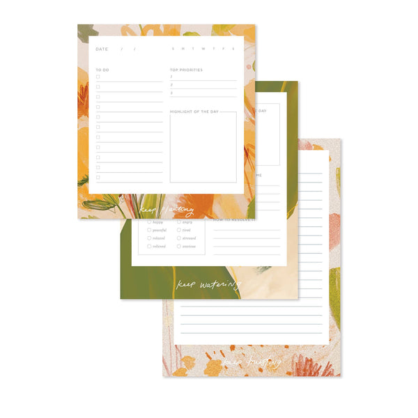 Notepad Set of 3 - Floral