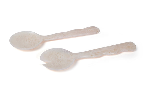 Resin Salad Server - Vanilla