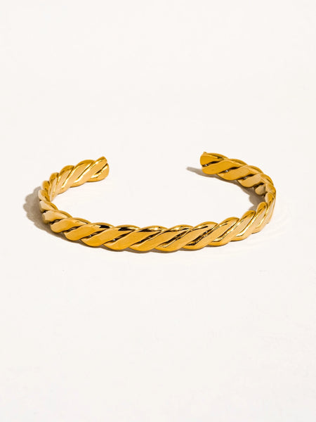 Bénir 18K Braided Thin Bangle