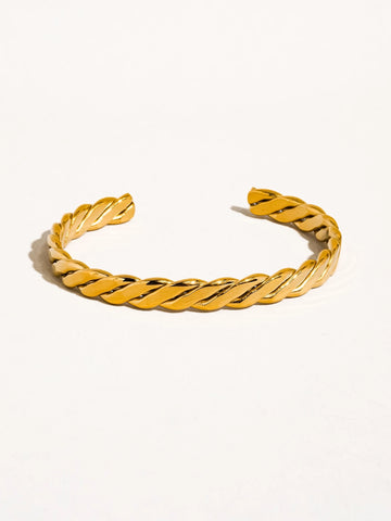 Bénir 18K Braided Thin Bangle