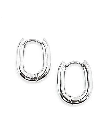 Elisa Huggie Earring - Silver