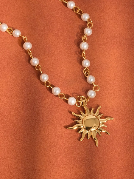 Kalani 18K Sun Beaded Necklace