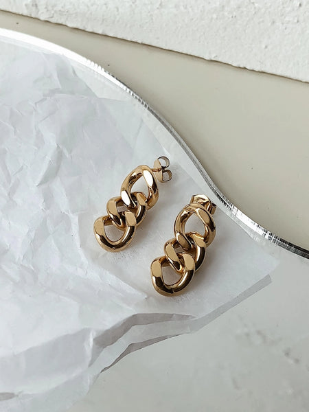 Avalon 18K Chain Link Earrings