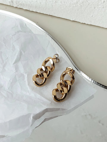 Avalon 18K Chain Link Earrings