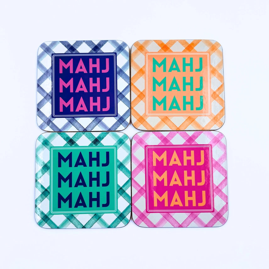 Mahjong Coasters - Set of 4