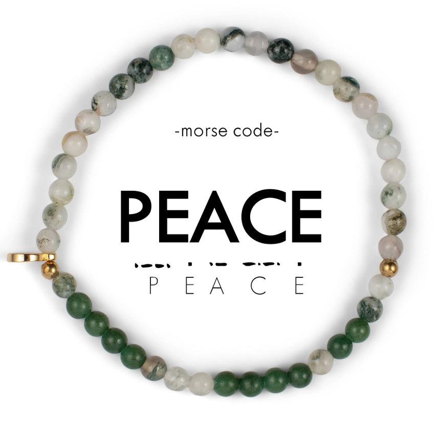 Morse Code Bracelet - Peace