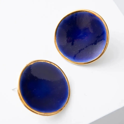 Halo Earrings - Deep Indigo