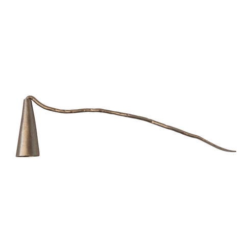 Metal Candle Snuffer - Antique Gold Finish