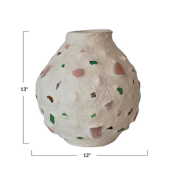 Handmade Paper Mache Vase