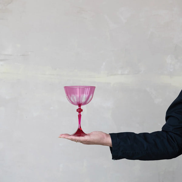 Acrylic Wine Glass - Fuchsia