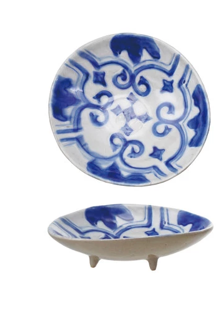 Stoneware Footed Dish - Pattern #1