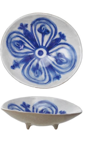 Stoneware Footed Dish - Pattern #4